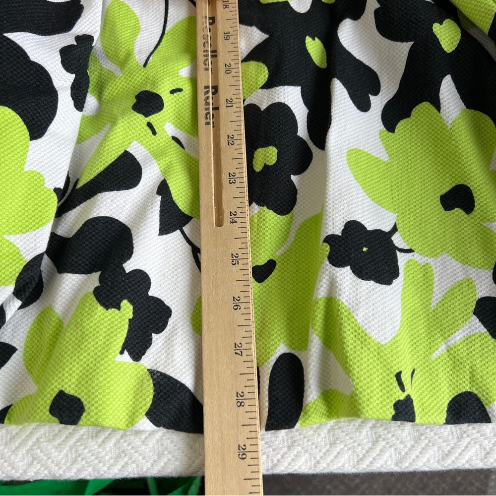 Joseph Ribkoff Women’s Floral Ruffle Jacket Coat Size 12 Green Black Y2K Artsy - Picture 15 of 15